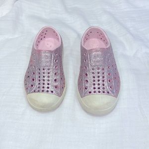 Pink Glitter Native Toddler Shoes